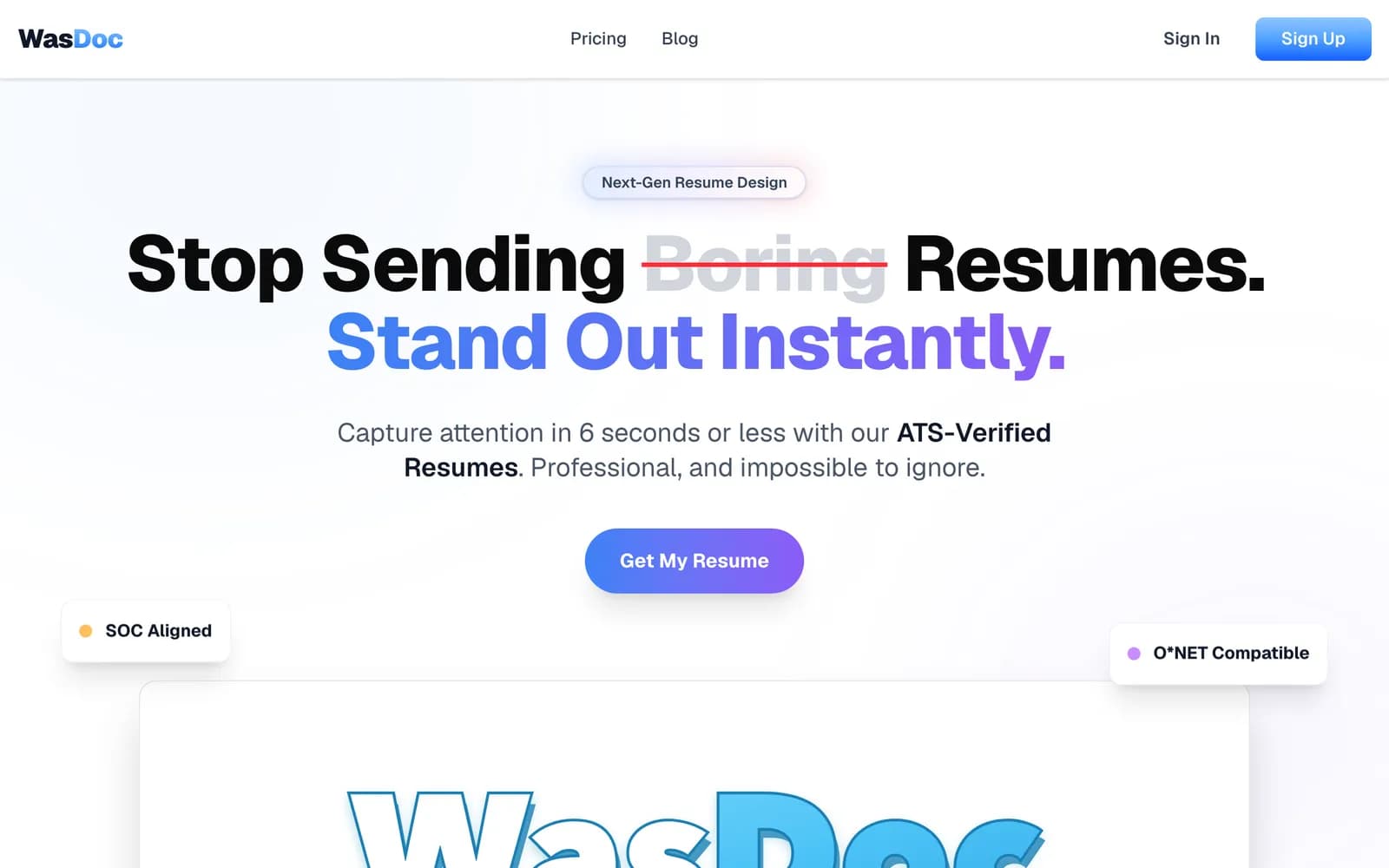 WasDoc website built by Get My Website Built